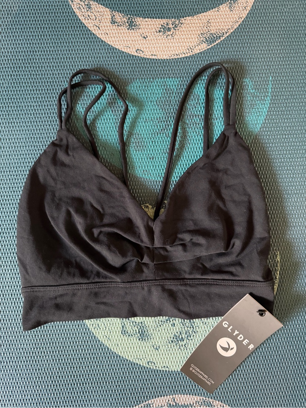 Glyder Black Double-Strap Bralette